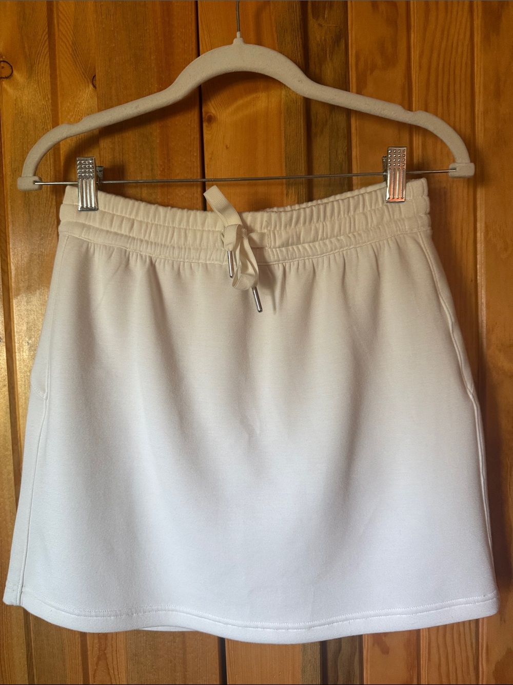 Spanx White Drawstring Skort